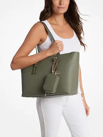 MICHAEL KORS | Ledertasche - Shopper QUINN Large | olive